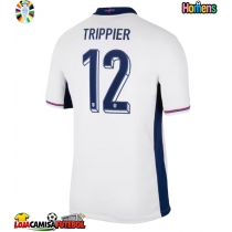 Camisa de Futebol Inglaterra Kieran Trippier #12 Equipamento Principal Europeu 2024 Manga Curta
